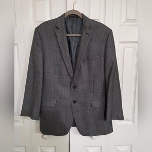 Calvin Klein Men's Nailhead Silk/Wool Blend Sport Coat